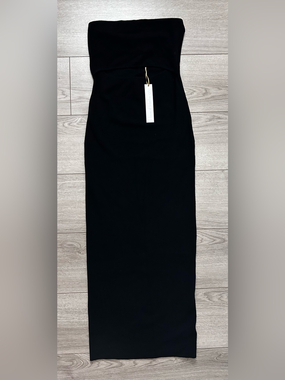 House of Harlow 1960 | Black Strapless Cowl Maxi Dress - Picture 2 of 9